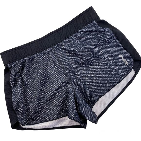 Reebok Pants - Reebok Training Shorts Cardio Running Heather Black Space Dyed Size Small